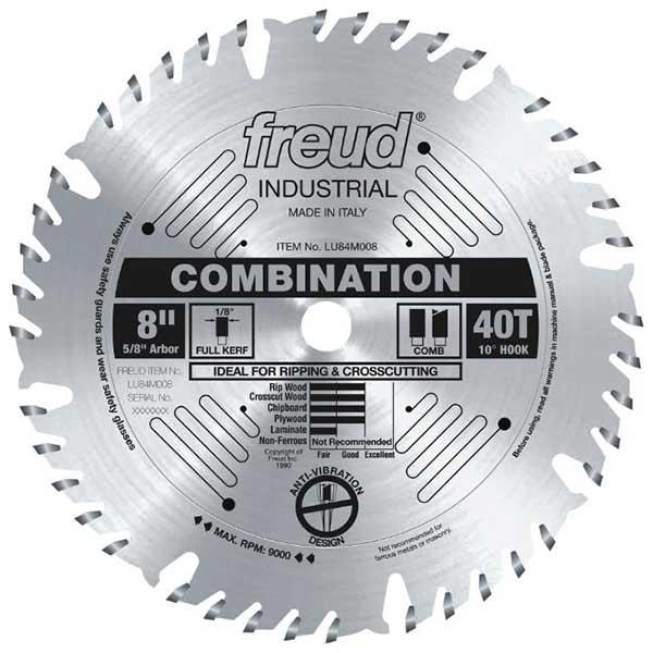 8" Full Kerf Combination Blade